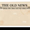 Blank Template Of A Retro Newspaper
