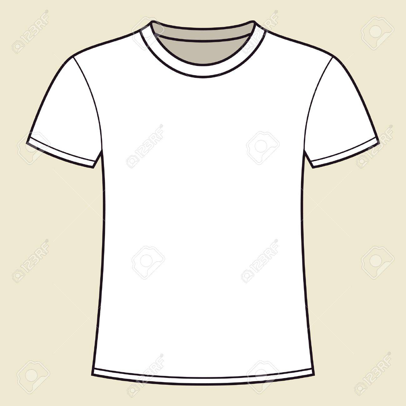 Blank Weißes T Shirt Vorlage Lizenzfrei Nutzbare SVG  For Blank Tee Shirt Template