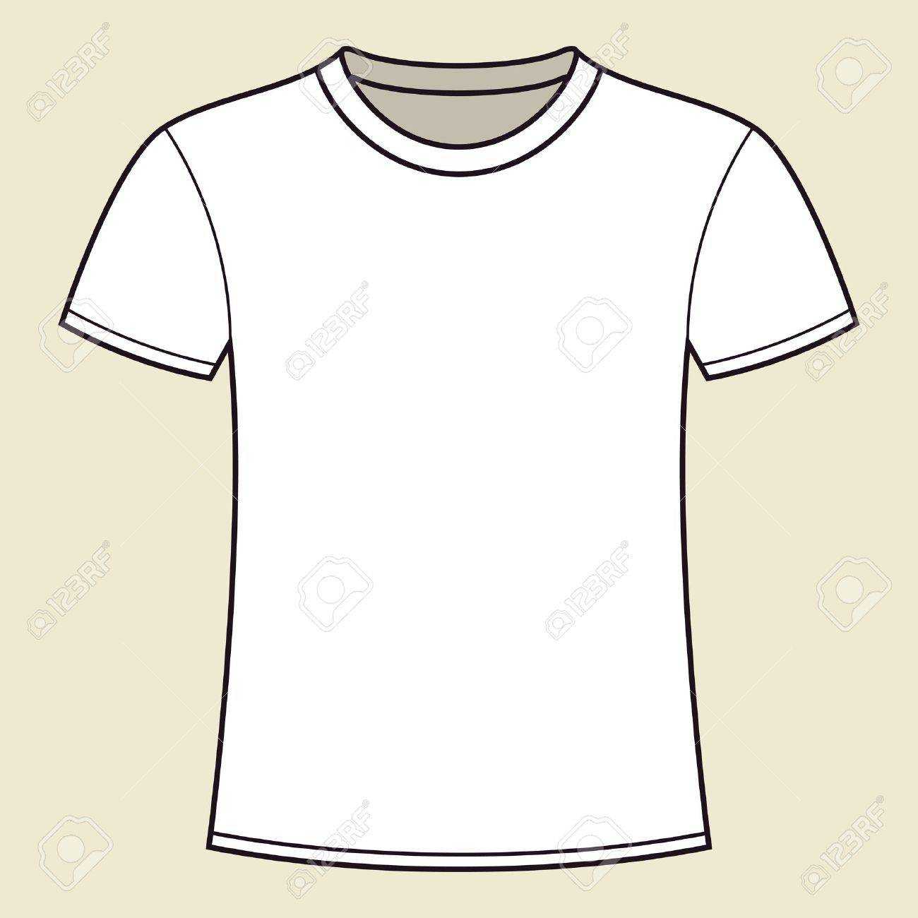 Blank Weißes T-shirt-vorlage Lizenzfrei Nutzbare SVG  For Blank Tee Shirt Template