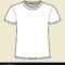 Blank White T Shirt Template Royalty Free Vector Image Throughout Blank T Shirt Outline Template