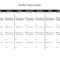 Blank Workout Calendar  Free Pdf