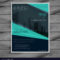 Blue Professional Brochure Design Template Vector Image Regarding Professional Brochure Design Templates
