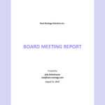 Board Reports Templates – Design, Free, Download  Template