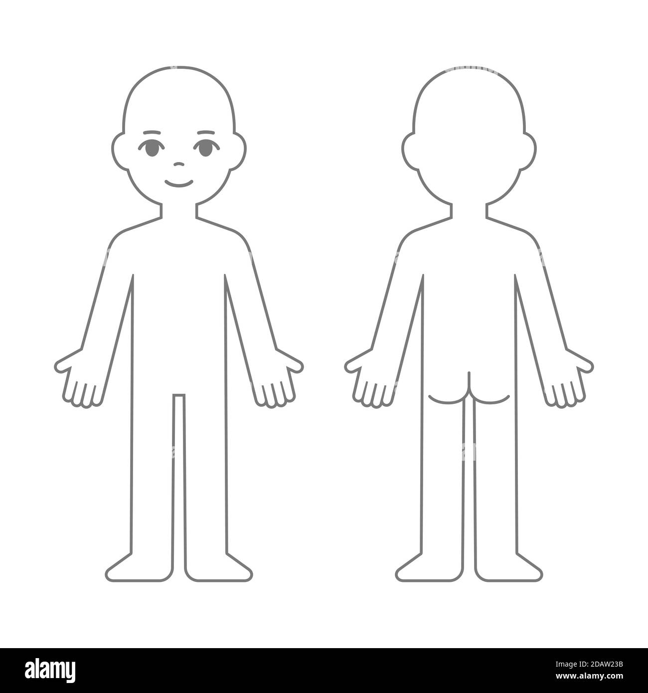 Body Outline Hi Res Stock Photography And Images – Alamy Pertaining To Blank Body Map Template