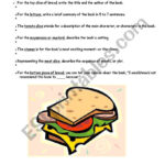 Book Report Sandwich Form + Explanation – ESL Worksheet By Mwabnitz Throughout Sandwich Book Report Printable Template