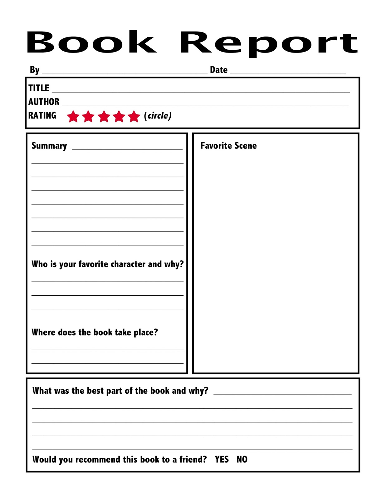Book Report Writing for Students - Examples, Format, Pdf  Examples For Quick Book Reports Templates