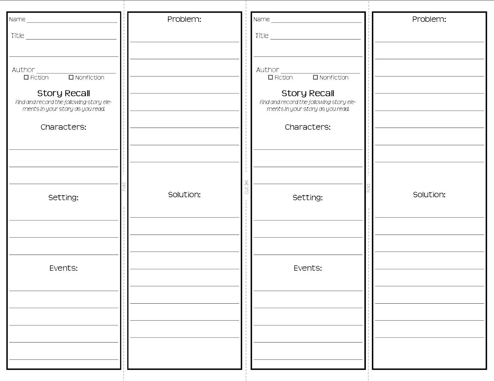 Bookmark Template to Print  Activity Shelter Inside Free Blank Bookmark Templates To Print