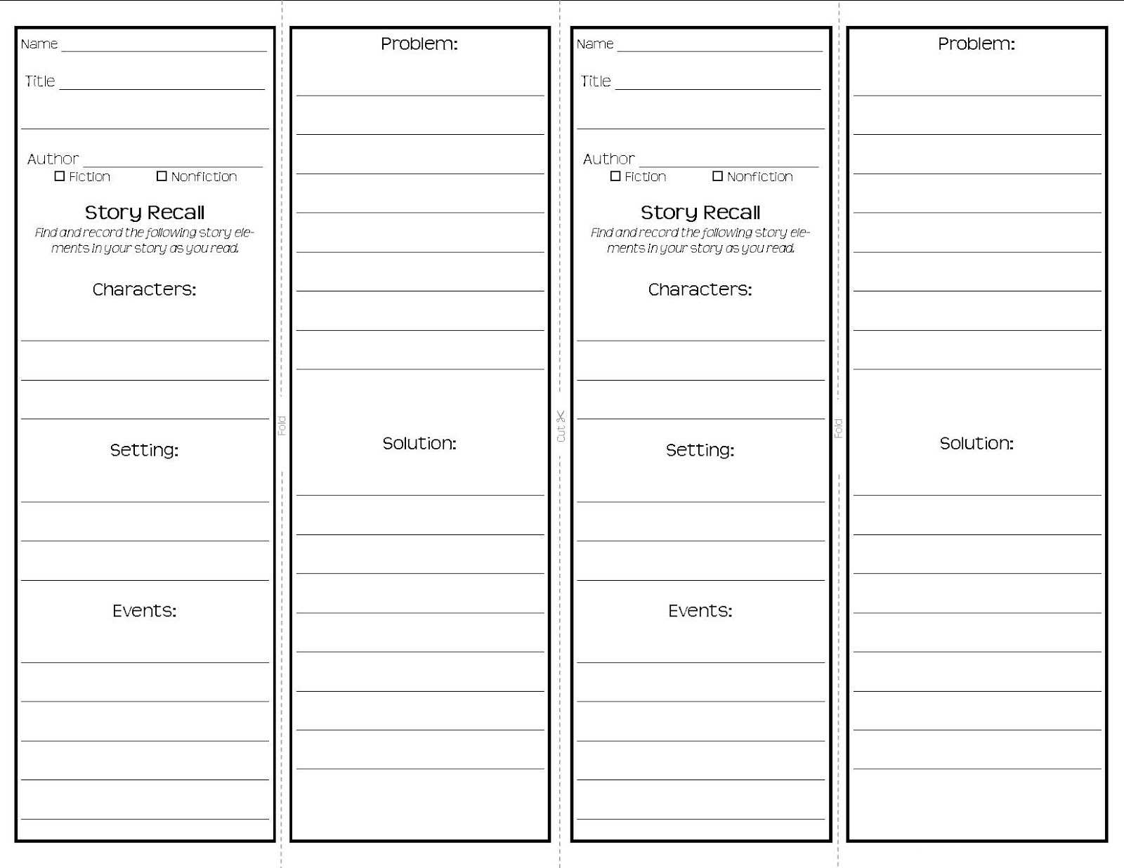 Bookmark Template To Print  Activity Shelter Inside Free Blank Bookmark Templates To Print