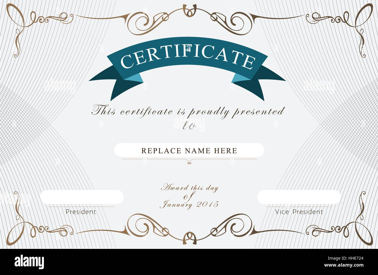 Border Certificate Hi Res Stock Photography And Images – Alamy In Award Certificate Border Template