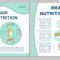 Brain Nutrition Brochure Template. Nuts, Healthy Food