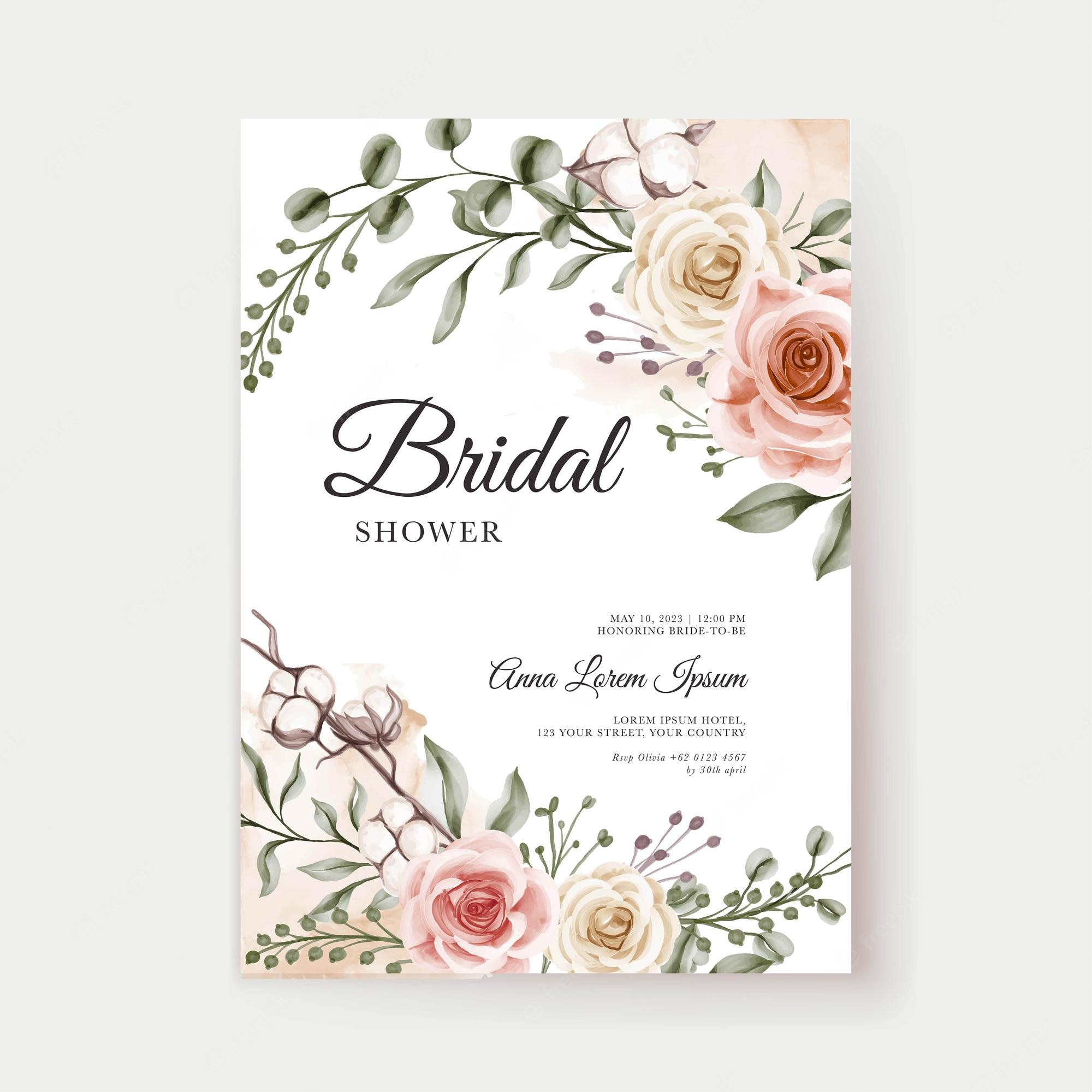 Bridal Shower Invitation Images  Free Vectors, Stock Photos & PSD Within Blank Bridal Shower Invitations Templates