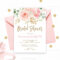Bridal Shower Invitation Template Editable Printable Bridal – Etsy With Blank Bridal Shower Invitations Templates
