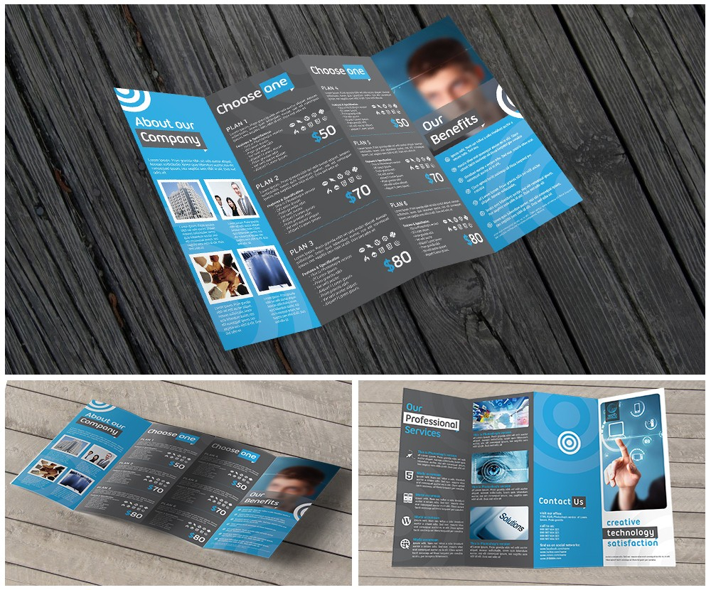 Brochure 10x10 - Quad Fold In Quad Fold Brochure Template