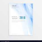 Brochure Design Template Annual Report Cover Vector Image Inside Report Front Page Template