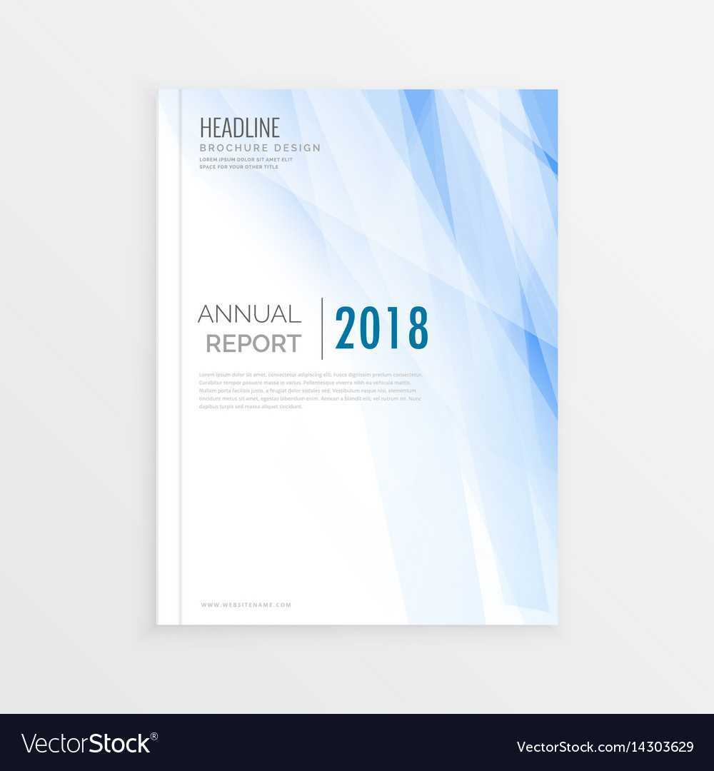 Brochure design template annual report cover Vector Image