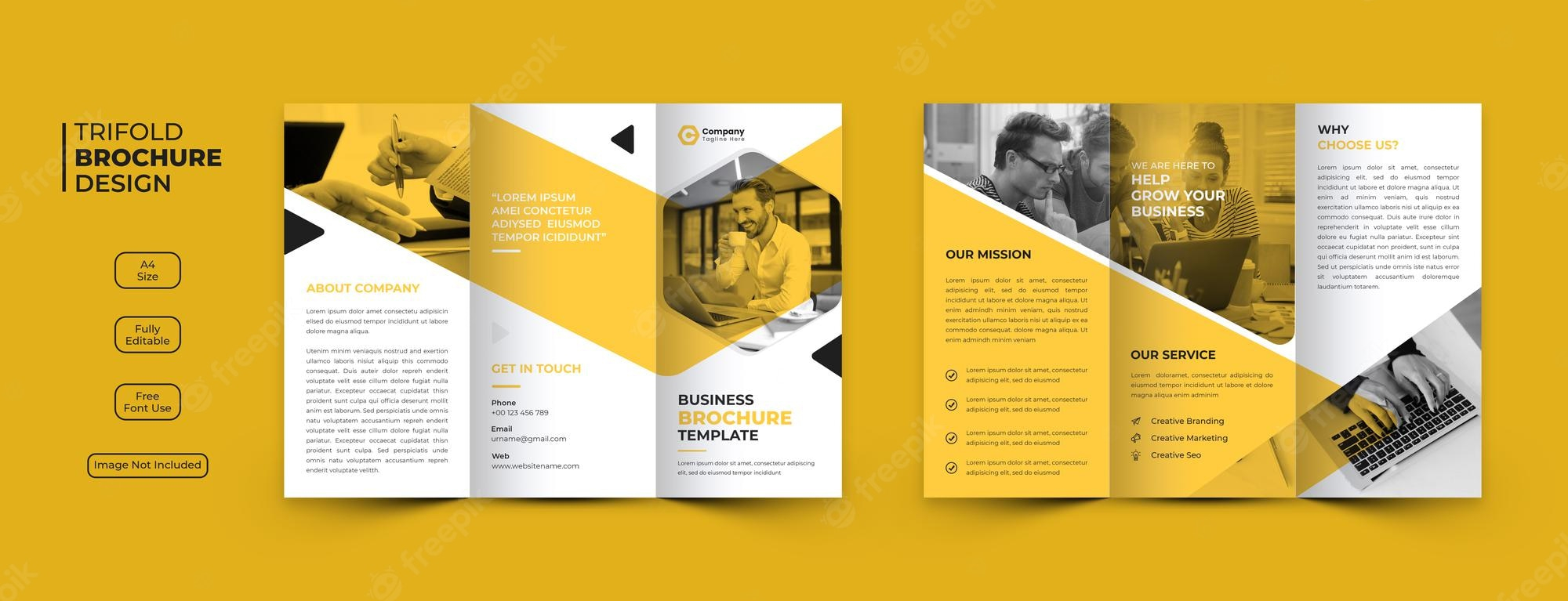 Brochure Images - Free Download on Freepik Intended For Free Brochure Template Downloads