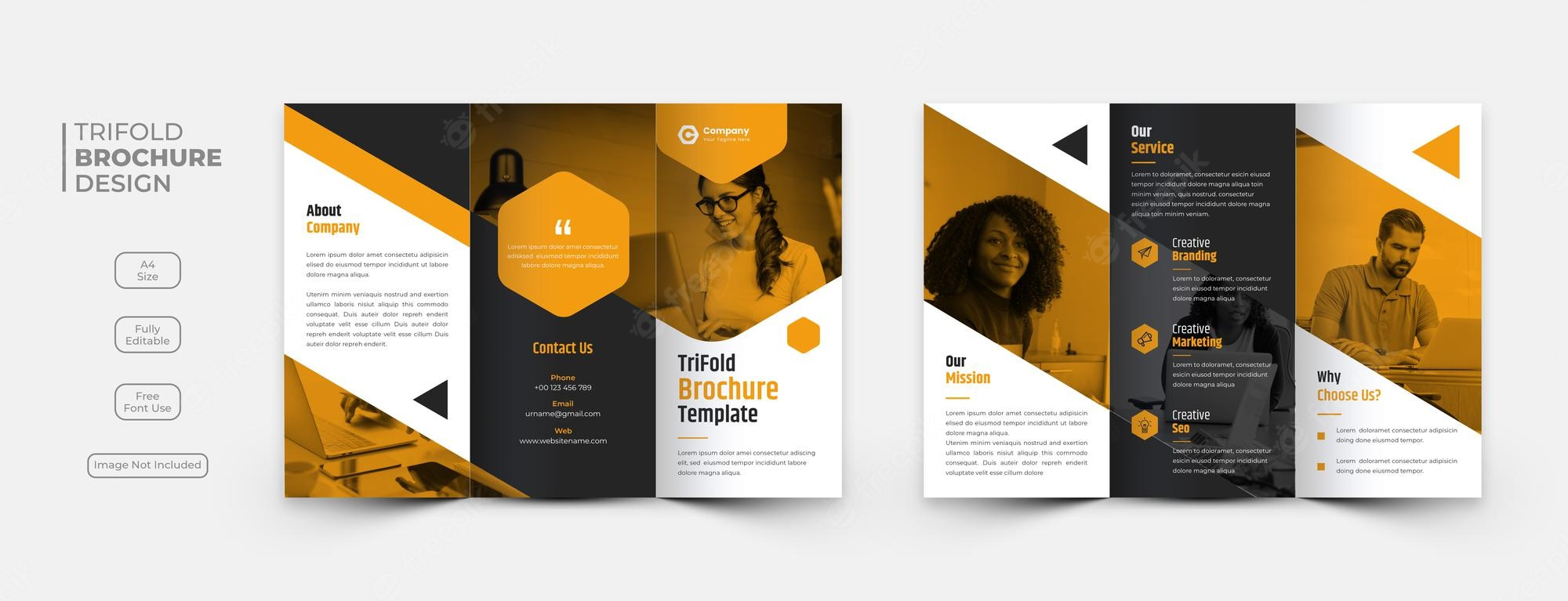 Brochure Images - Free Download on Freepik Pertaining To Free Brochure Template Downloads