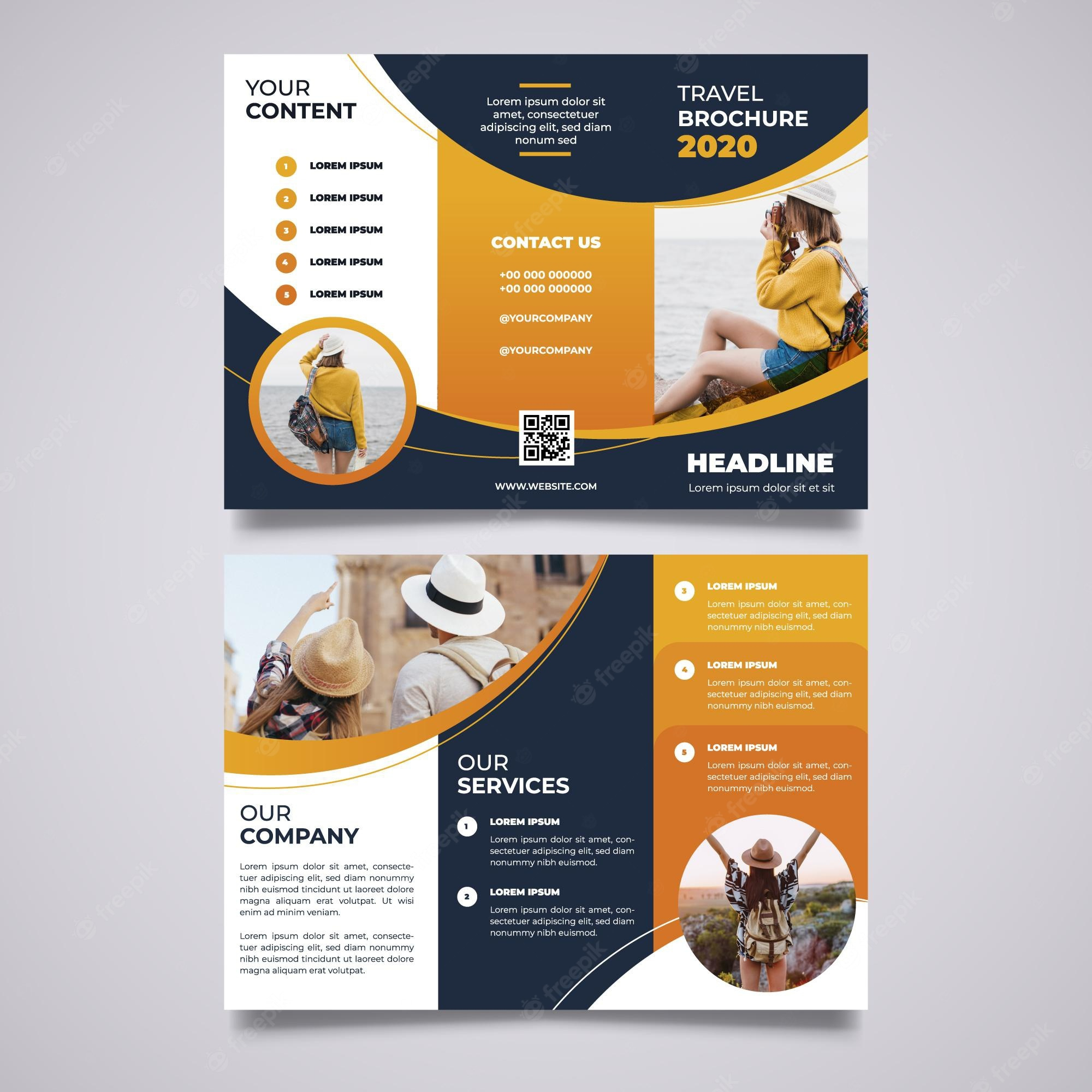 Brochure template - Free Vectors & PSD Download Intended For One Page Brochure Template