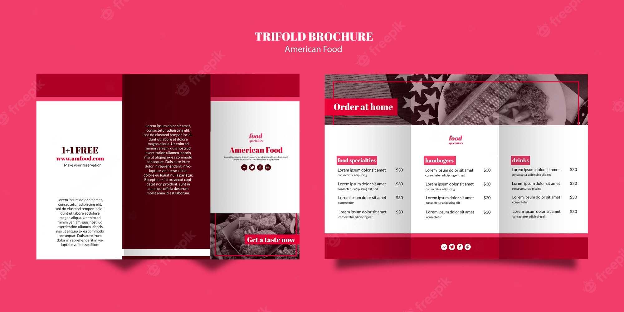 Brochure Template – Free Vectors & PSD Download Pertaining To Free Online Tri Fold Brochure Template