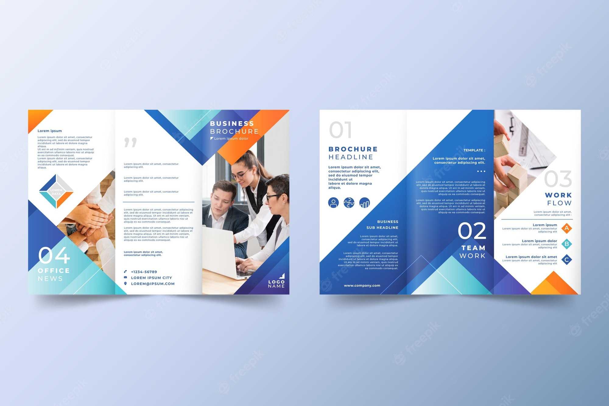 Brochure template Vectors & Illustrations for Free Download  Freepik With Free Brochure Template Downloads