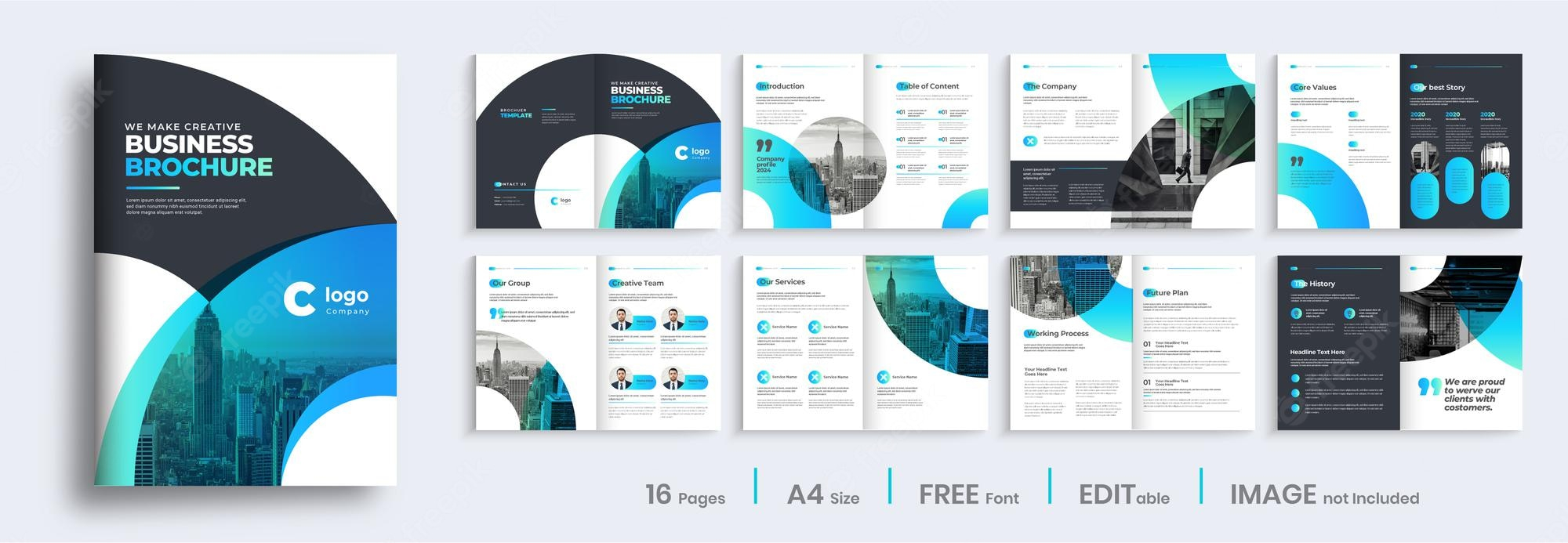 Brochure template Vectors & Illustrations for Free Download  Freepik With Regard To Ai Brochure Templates Free Download