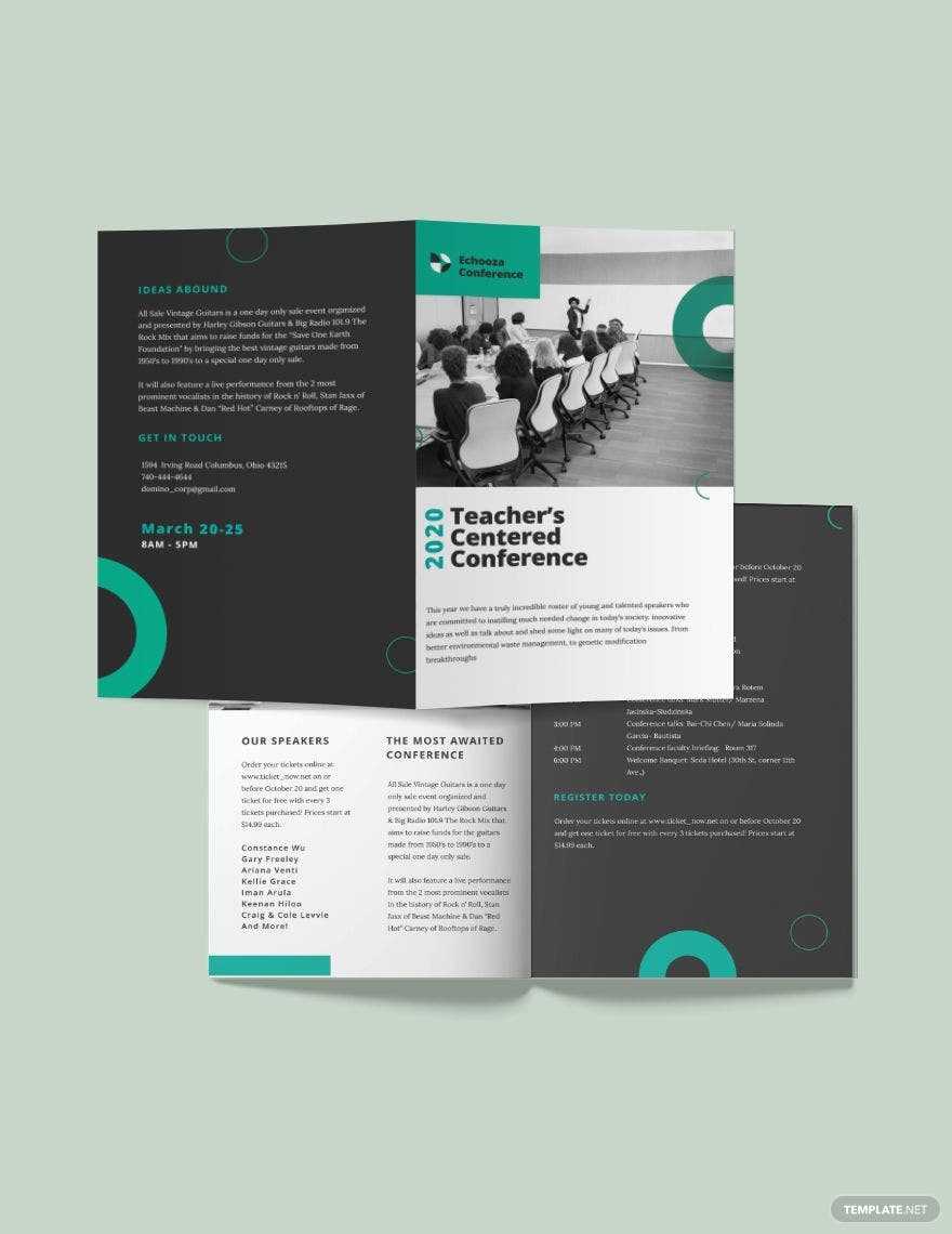 Brochure Templates Google Docs – Design, Free, Download  Template