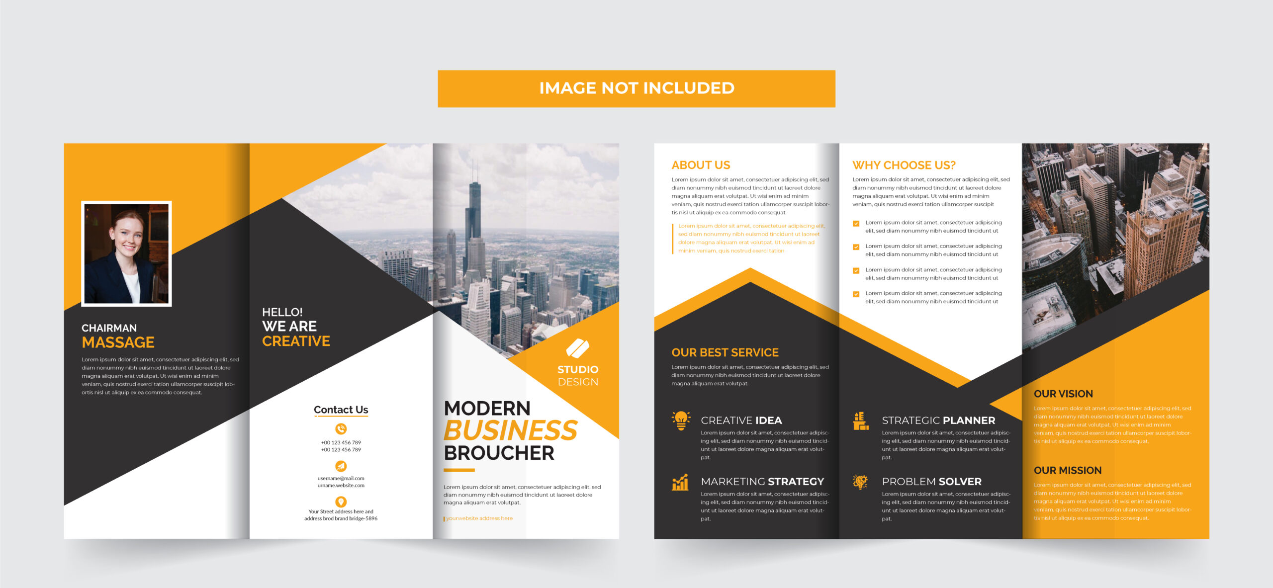 Brochure Templates Vector Art, Icons, and Graphics for Free Download Regarding Creative Brochure Templates Free Download