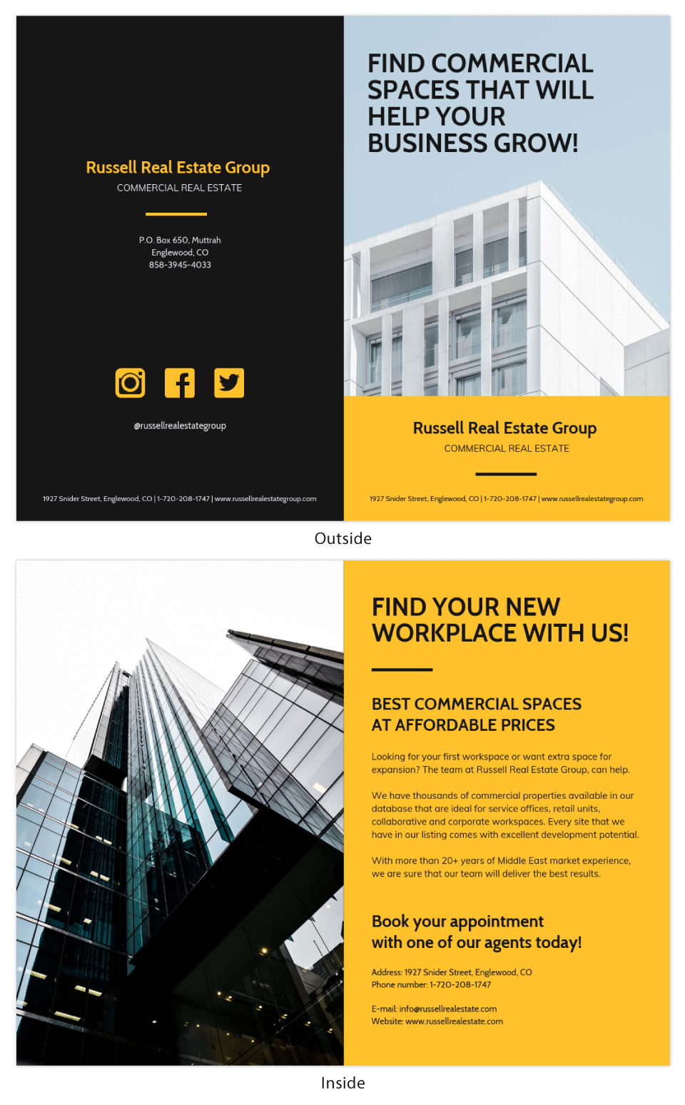 Brochure Templates You Can Customize For Any Industry – Venngage Inside Open Office Brochure Template