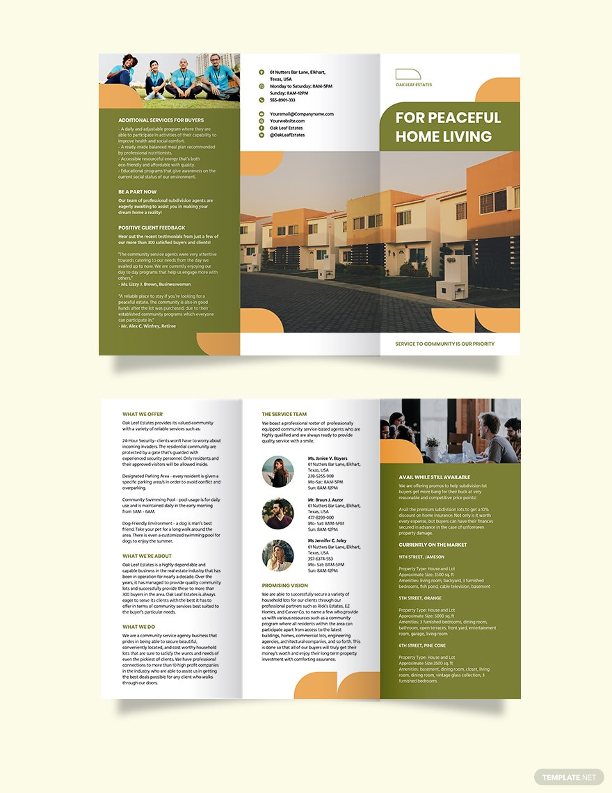 Brochures Templates Publisher - Design, Free, Download  Template
