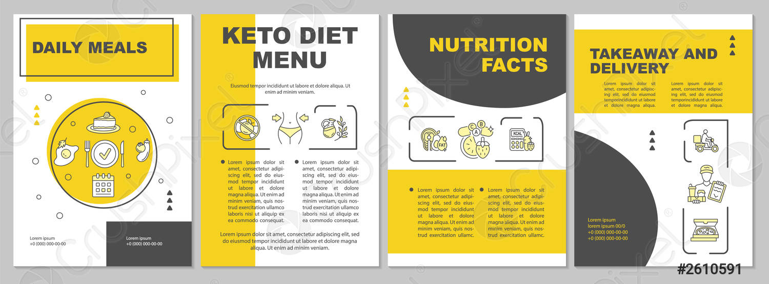 Broschüre mit Fakten zur Ernährung - Stock-Vektorgrafi 10  Inside Nutrition Brochure Template