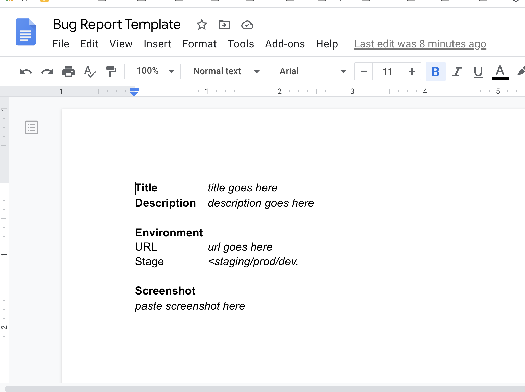 Bug Report Templates for the 10 Most Popular Issue Trackers  User  With Fault Report Template Word