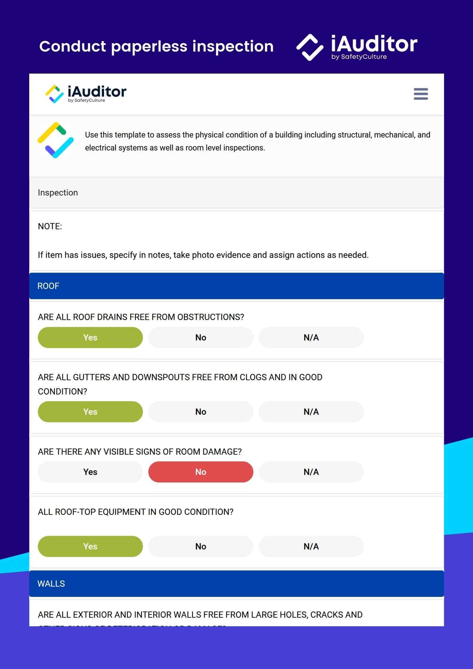 Building Condition Survey Report  Download PDF  SafetyCulture Within Property Condition Assessment Report Template