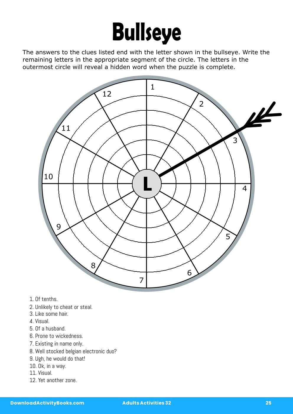 Bullseye in Adults Activities 10 Throughout Blank Performance Profile Wheel Template