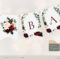 Burgundy Banner Template Burgundy Blush Greenery Bridal – Etsy Intended For Bridal Shower Banner Template