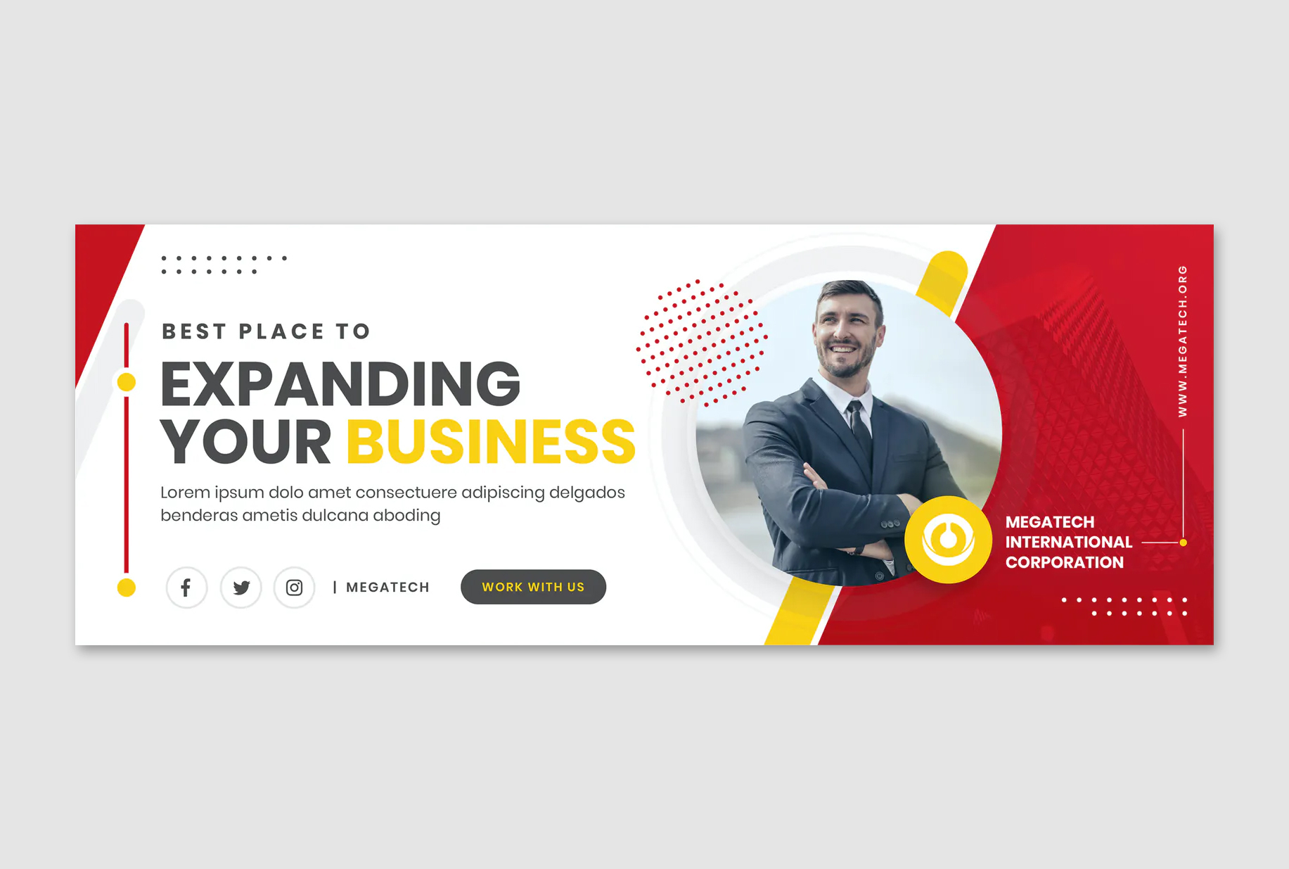 Business Facebook Cover Template AI, EPS • PSD design For Facebook Banner Template Psd