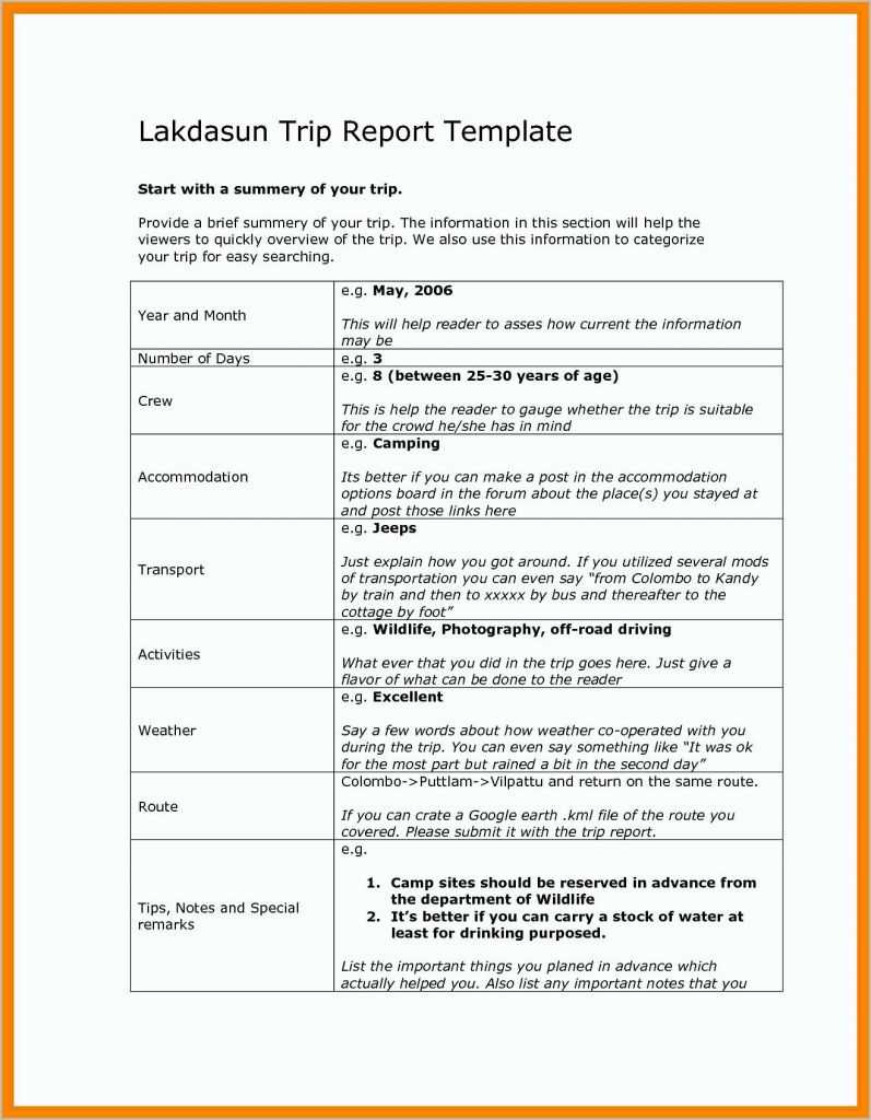 Business Trip Report – 10+ Examples, Format, Pdf  Examples With Sales Trip Report Template Word