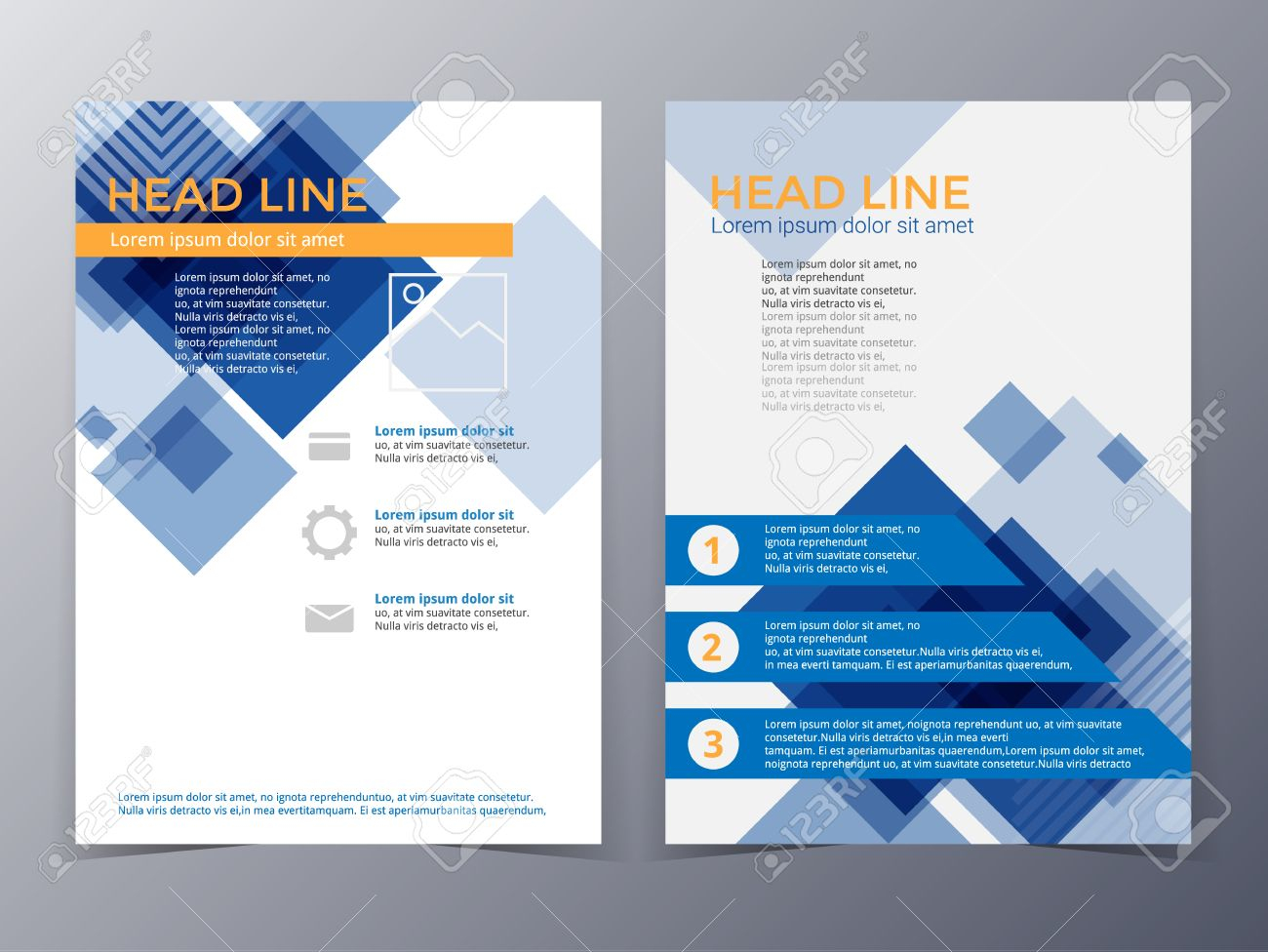 Business Und Technologie-vorlage Broschüre Design Im A10-format Für  Within Technical Brochure Template