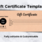 Canva Gift Certificate Template 10 Regarding Small Certificate Template