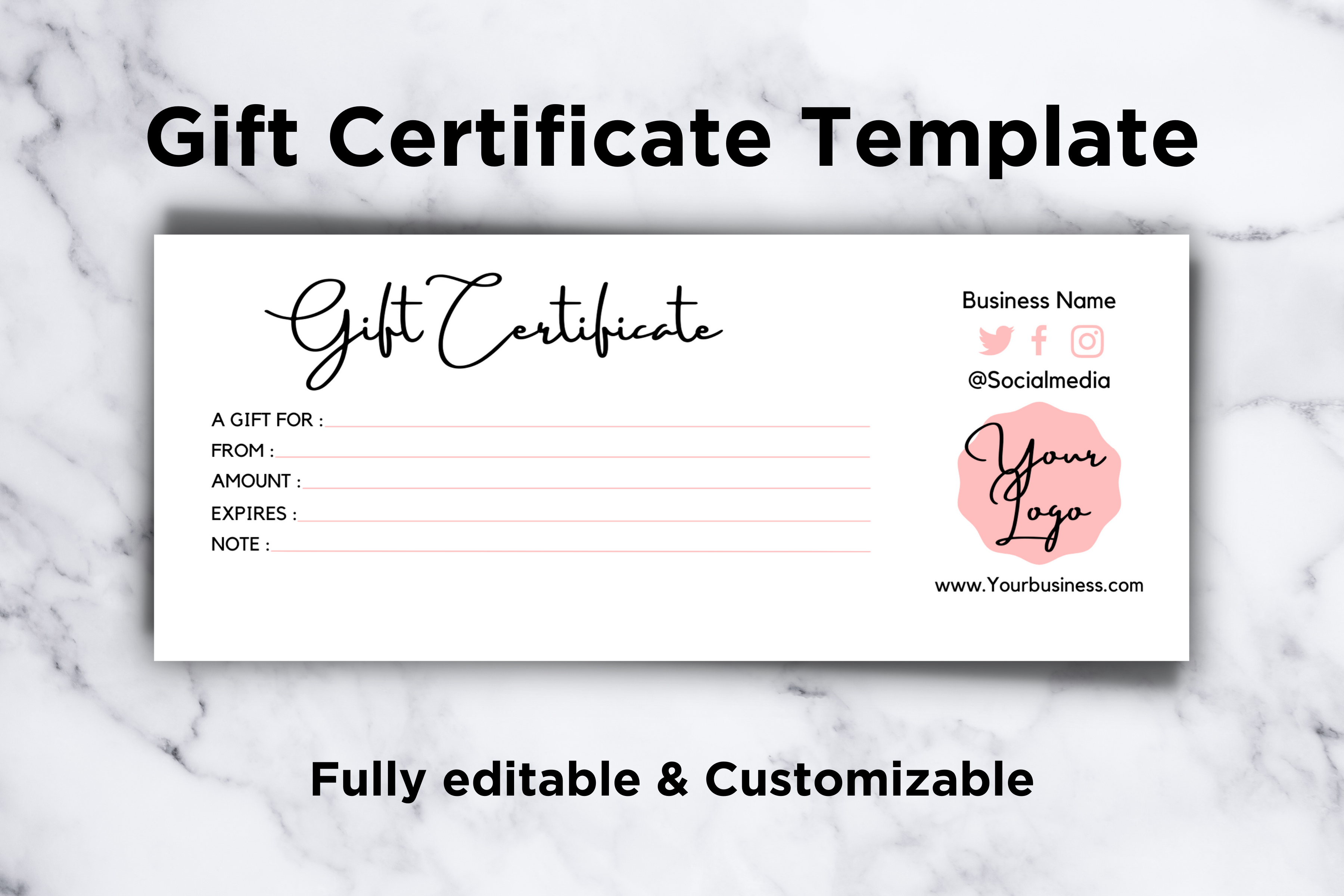 Canva Gift Certificate Template