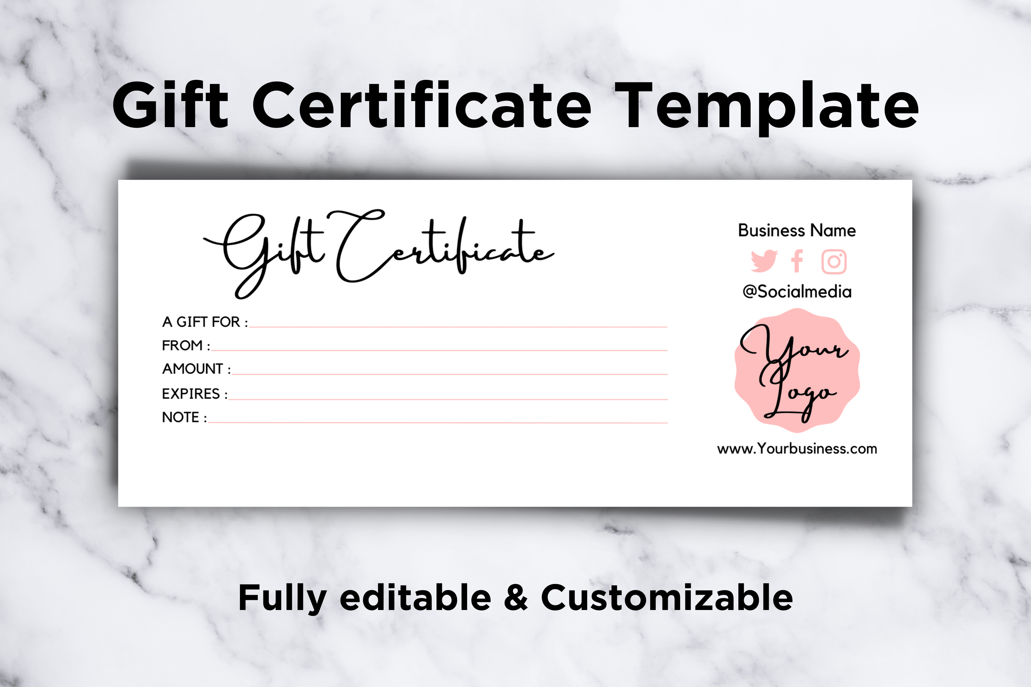 Canva Gift Certificate Template For Certificate Template For Pages