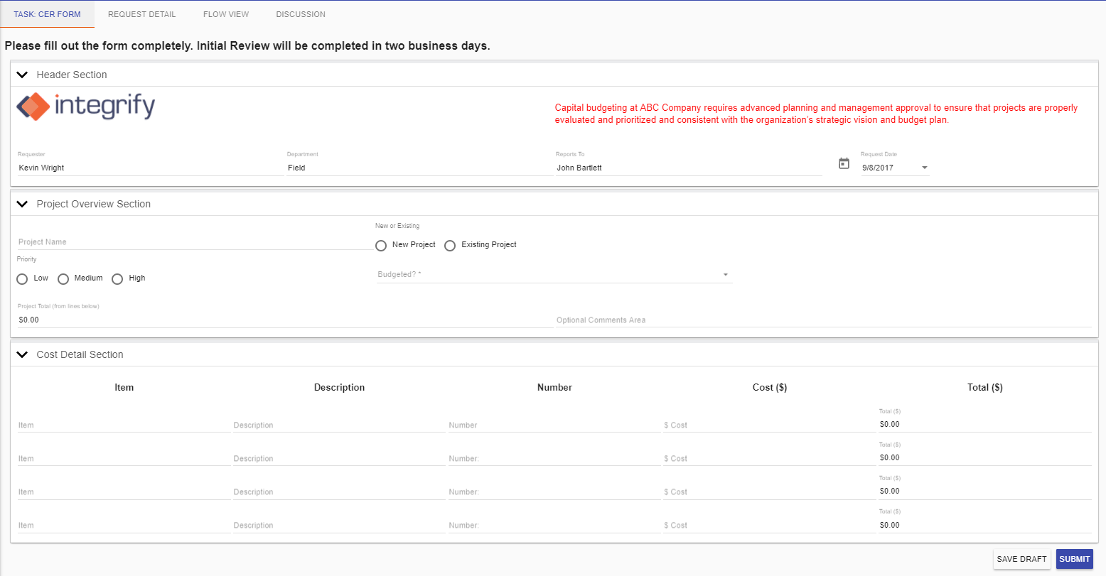 CapEx Examples Inside Capital Expenditure Report Template