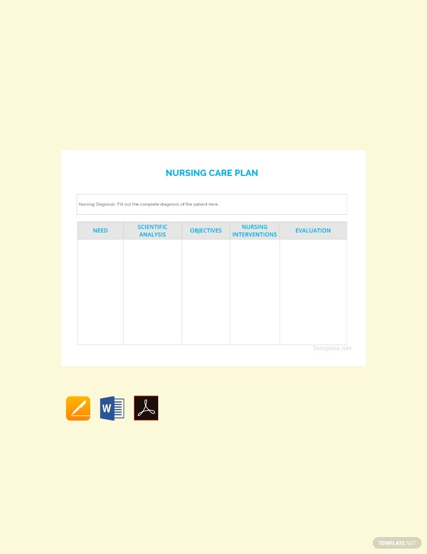 Care Plans Templates – Format, Free, Download  Template