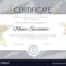 Certificate Blank With Gold Stars Template Vector Image For Star Naming Certificate Template
