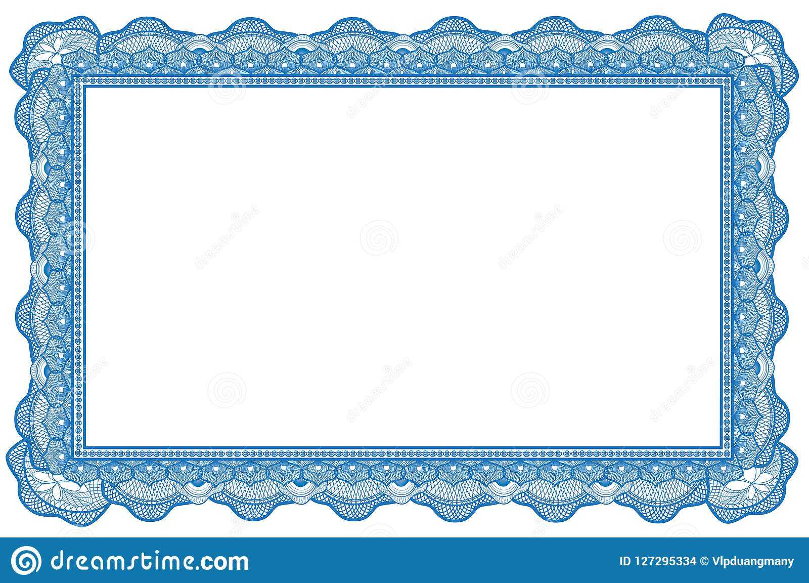 Certificate Border Template 10 Stock Illustration – Illustration Of  Throughout Free Printable Certificate Border Templates