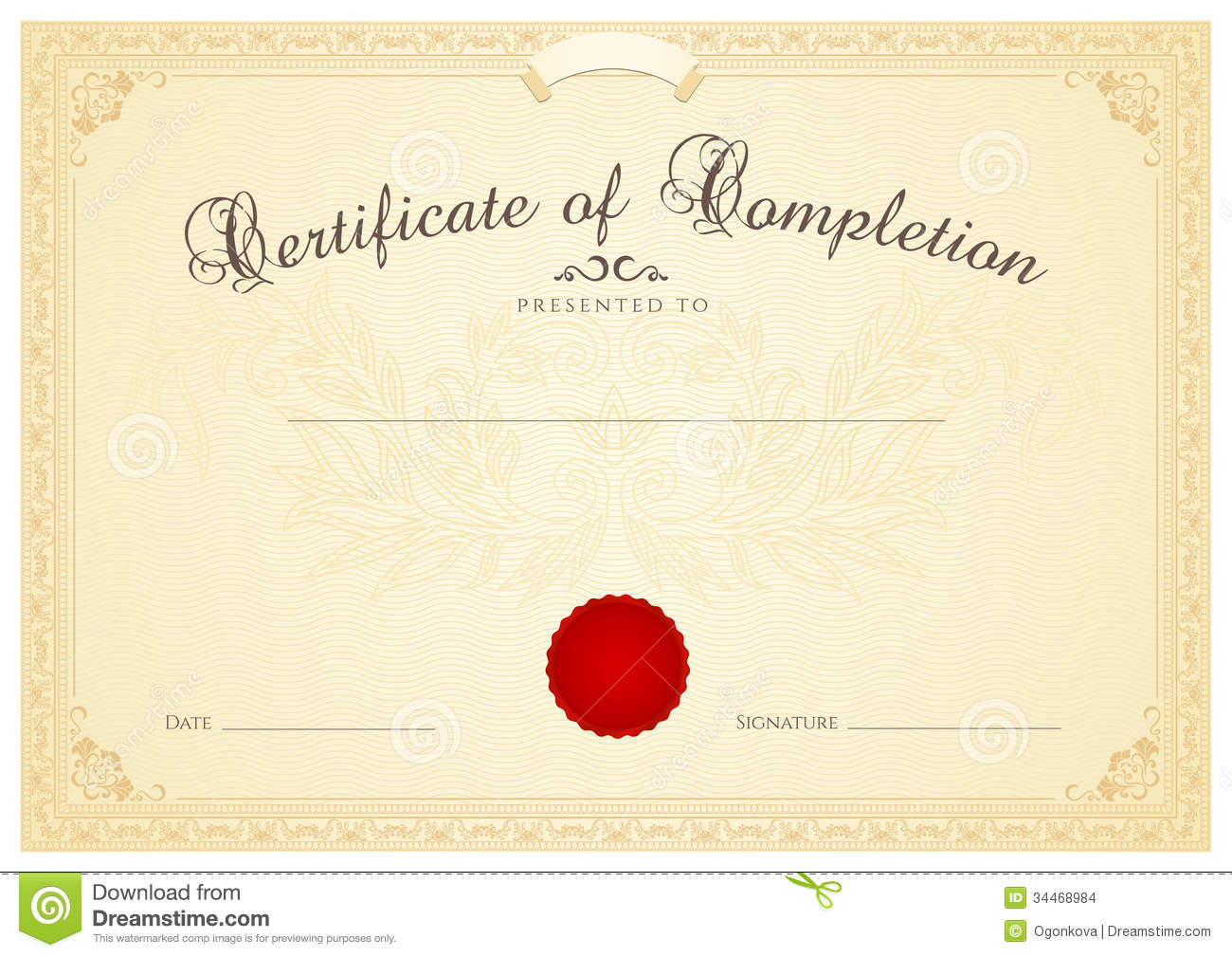 Certificate / Diploma Background Template