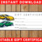 Certificate For Gift Racing Ticket Voucher Card Coupon – Etsy In Automotive Gift Certificate Template