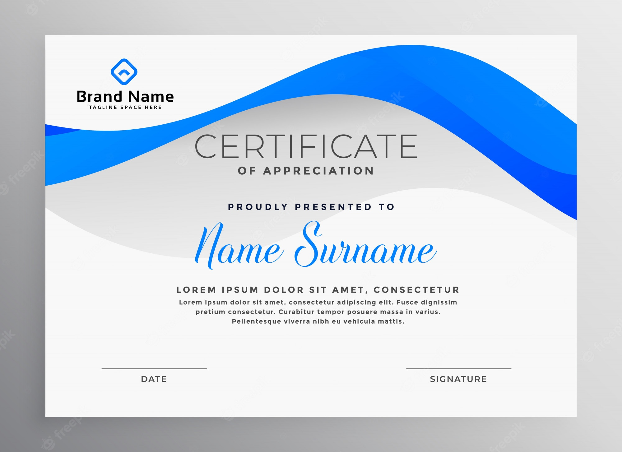 Certificate Images - Free Download on Freepik Pertaining To Blank Certificate Templates Free Download