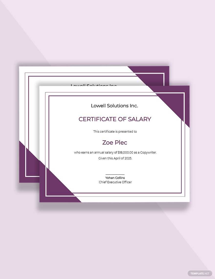 Certificate Letter Templates – Format, Free, Download Template