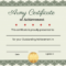 Certificate Of Achievement Templates – SimpleCert Regarding Army Certificate Of Completion Template
