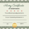 Certificate Of Achievement Templates – SimpleCert With Certificate Of Achievement Army Template